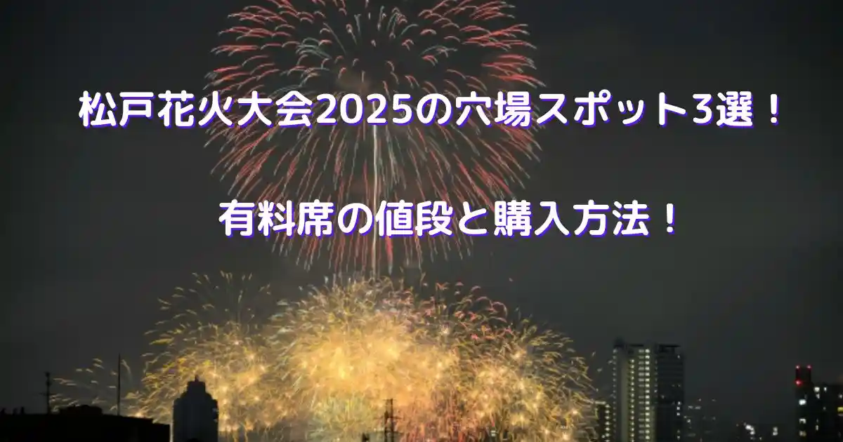 松戸花火大会2025