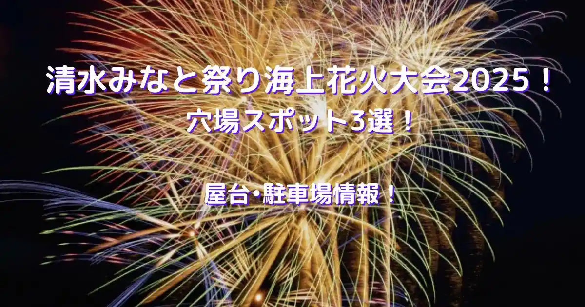 清水みなと祭り花火大会2025