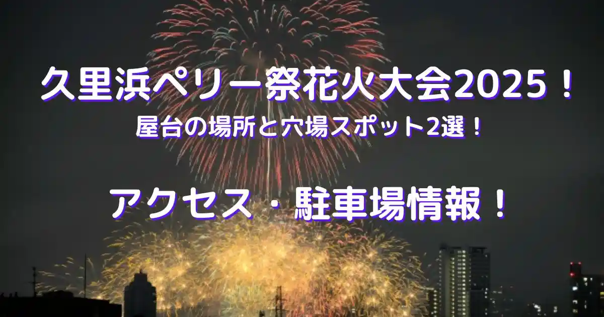久里浜ペリー祭花火大会2025
