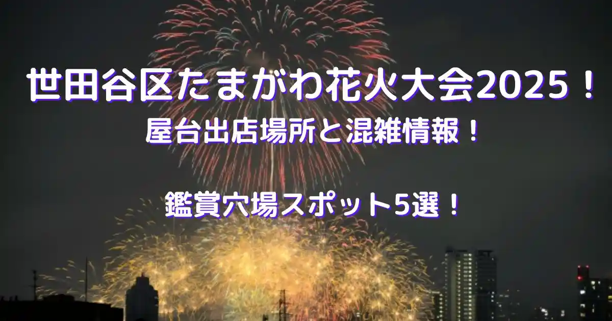 世田谷区たまがわ花火大会