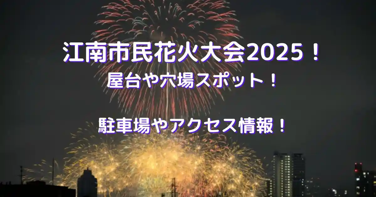 江南市民花火大会2025
